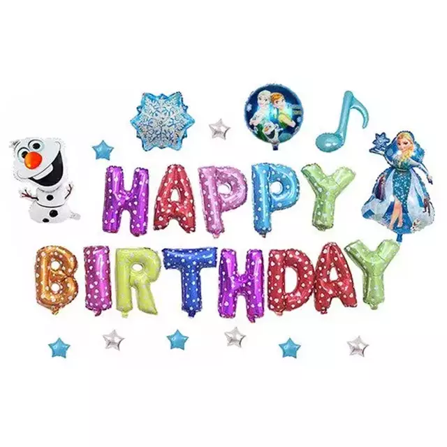Decor 26 baloane aniversare Happy Birthday Frozen