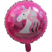 1060-balon-folie-unicorn-roz-45-cm