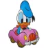 Sticker baby Donald Duck, 20x30 cm