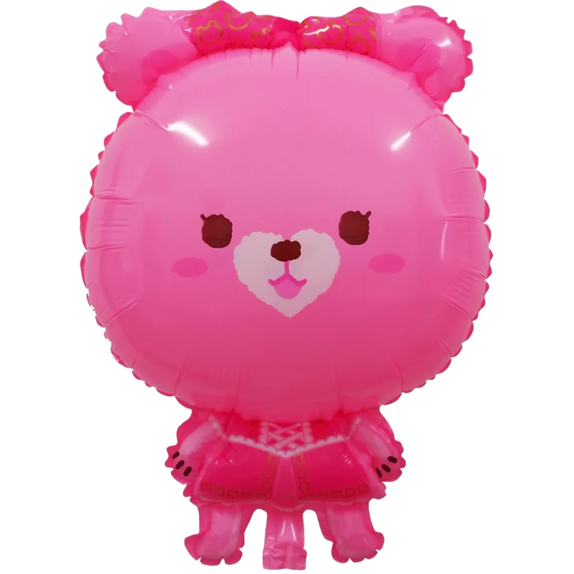 Balon folie Ursulet roz 60x45cm