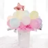 Set aranjament buchet 23 baloane pastelate, in cutie, cu mesaj La Multi Ani