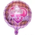 Balon folie Princess, rotund, 45 cm