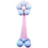 Set aranjament baloane in forma de floare, baby blue-roz 1.3m