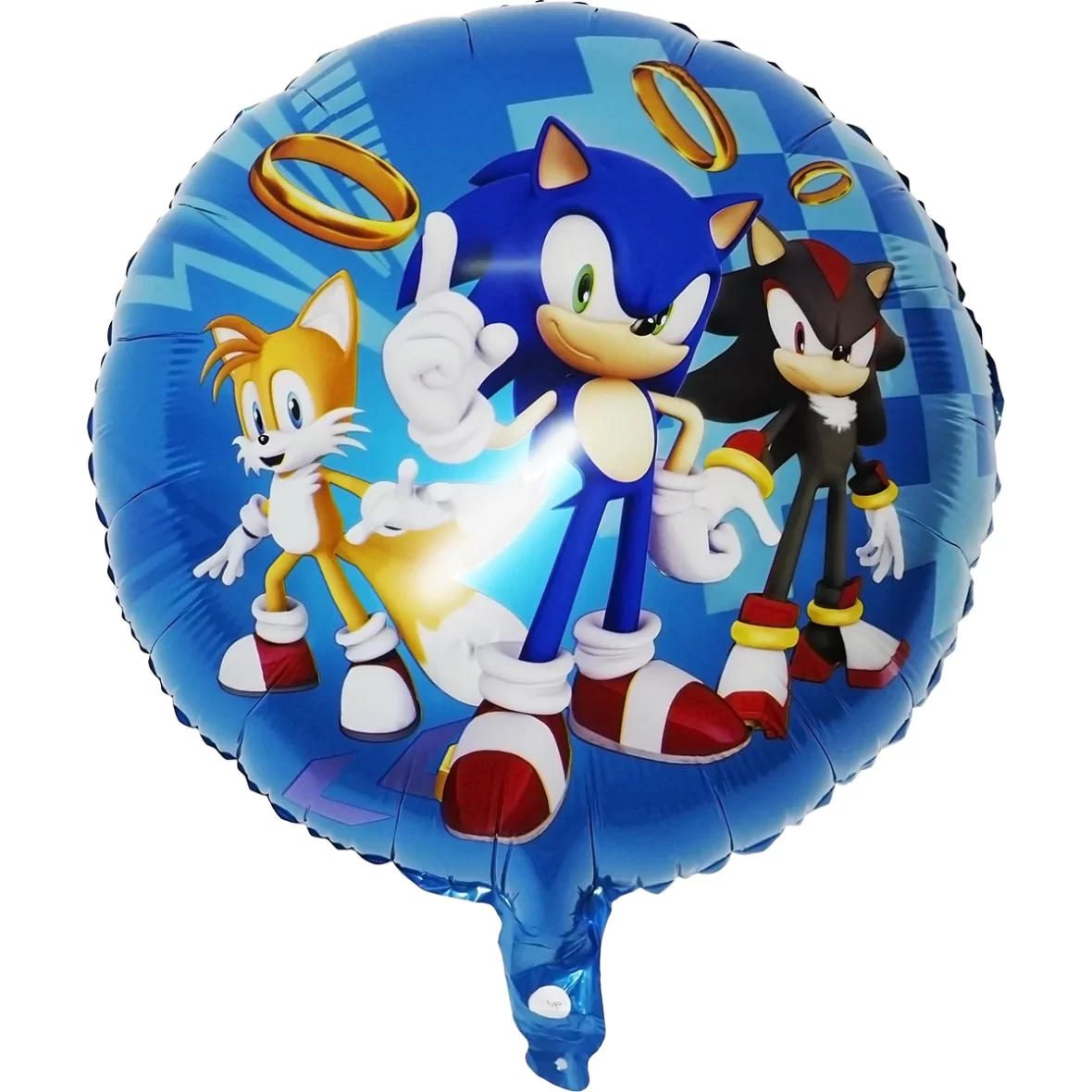 Balon folie Sonic, rotund, 45 cm