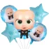 Set 5 baloane folie cu figurina Baby Boss