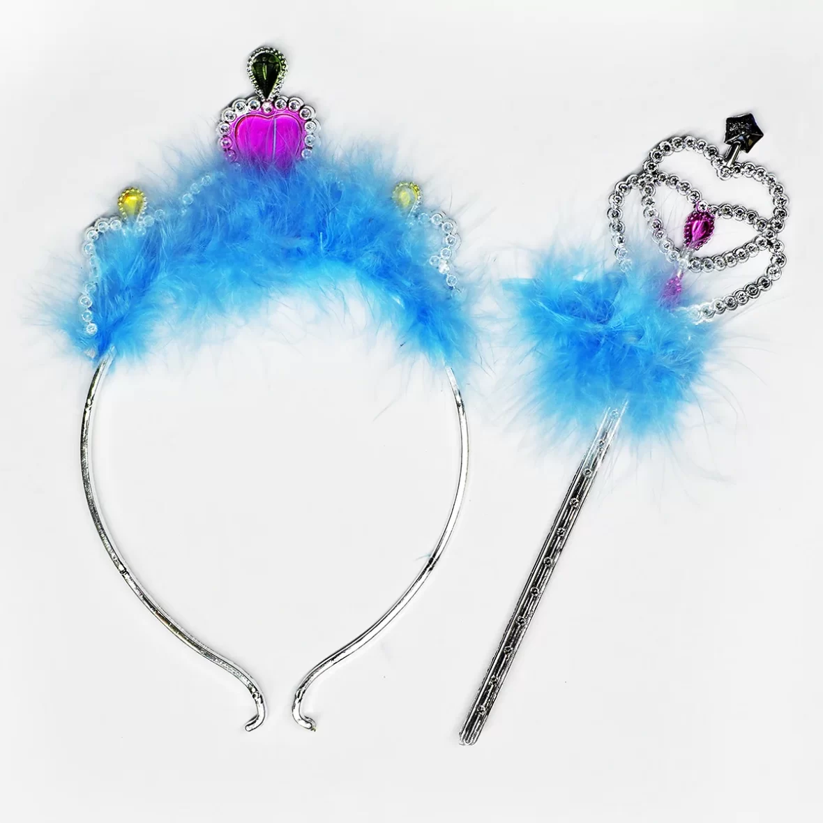 Set coronita Princess, albastra