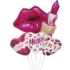 Set 5 baloane folie Love