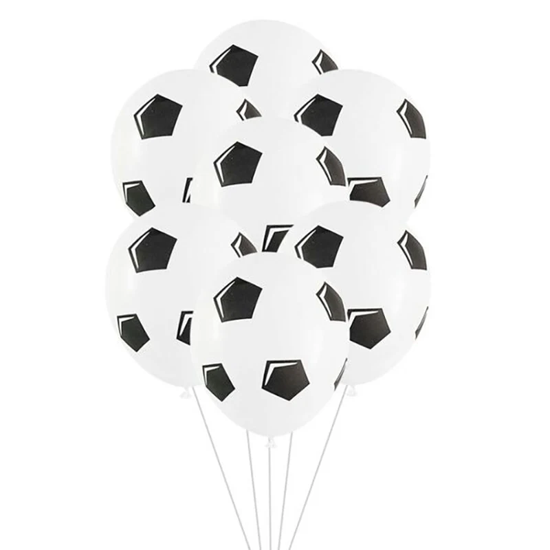 Set 6 baloane latex Minge Fotbal 30cm