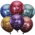 Set 6 baloane La multi ani cu stelute, 25 cm
