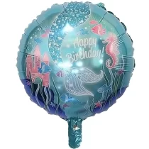1431-balon-folie-sirena-rotund-45-cm