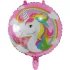 Balon folie Unicorn, rotund, 45 cm