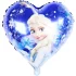 Balon folie Frozen, inimioara, 45 cm