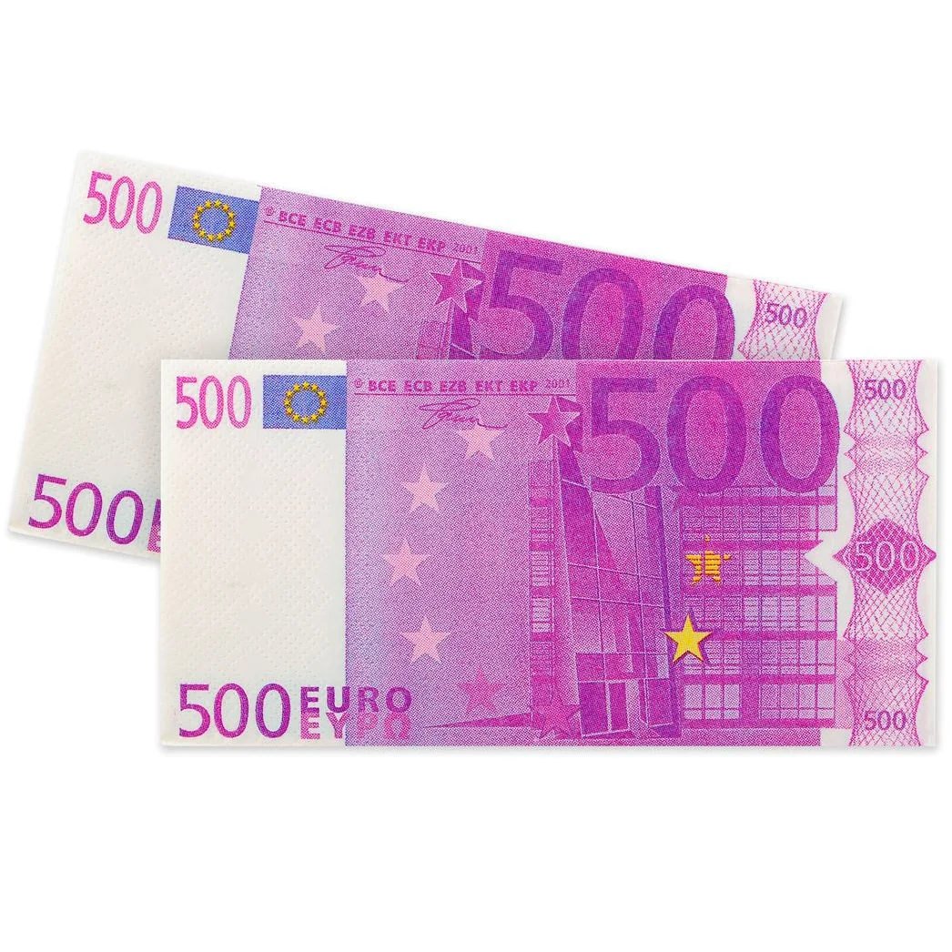 Set 10 servetele Euro