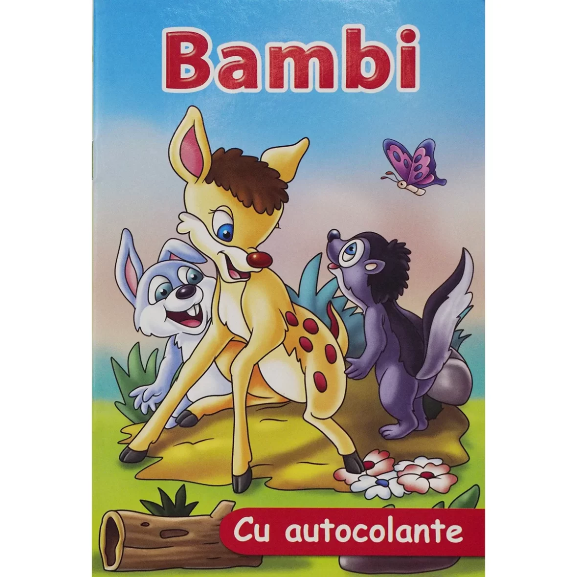 Carte povesti Bambi cu Autocolante