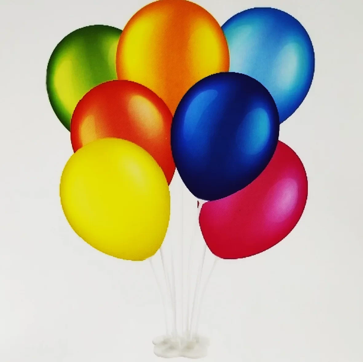 Suport baloane latex cu 7 bete 53 cm