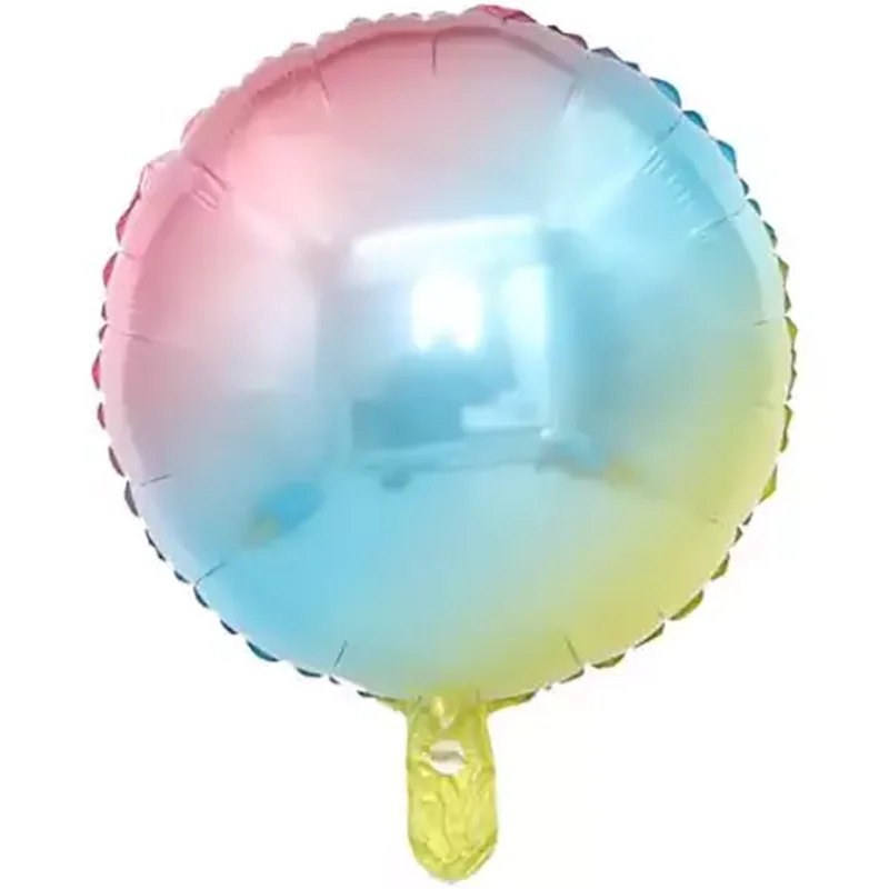 Balon folie in culorile curcubeului, rotund, 45 cm