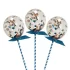 Set topper tort - 3 baloane confetti