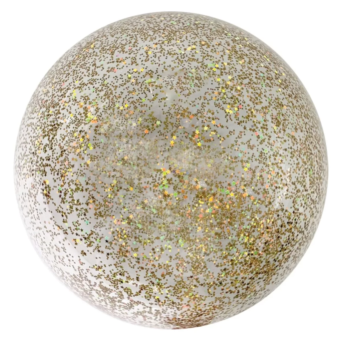 Balon bobo cu confetii stelute aurii, 45 cm