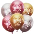 Set 6 baloane latex 30 cm, multicolore, Te iubesc