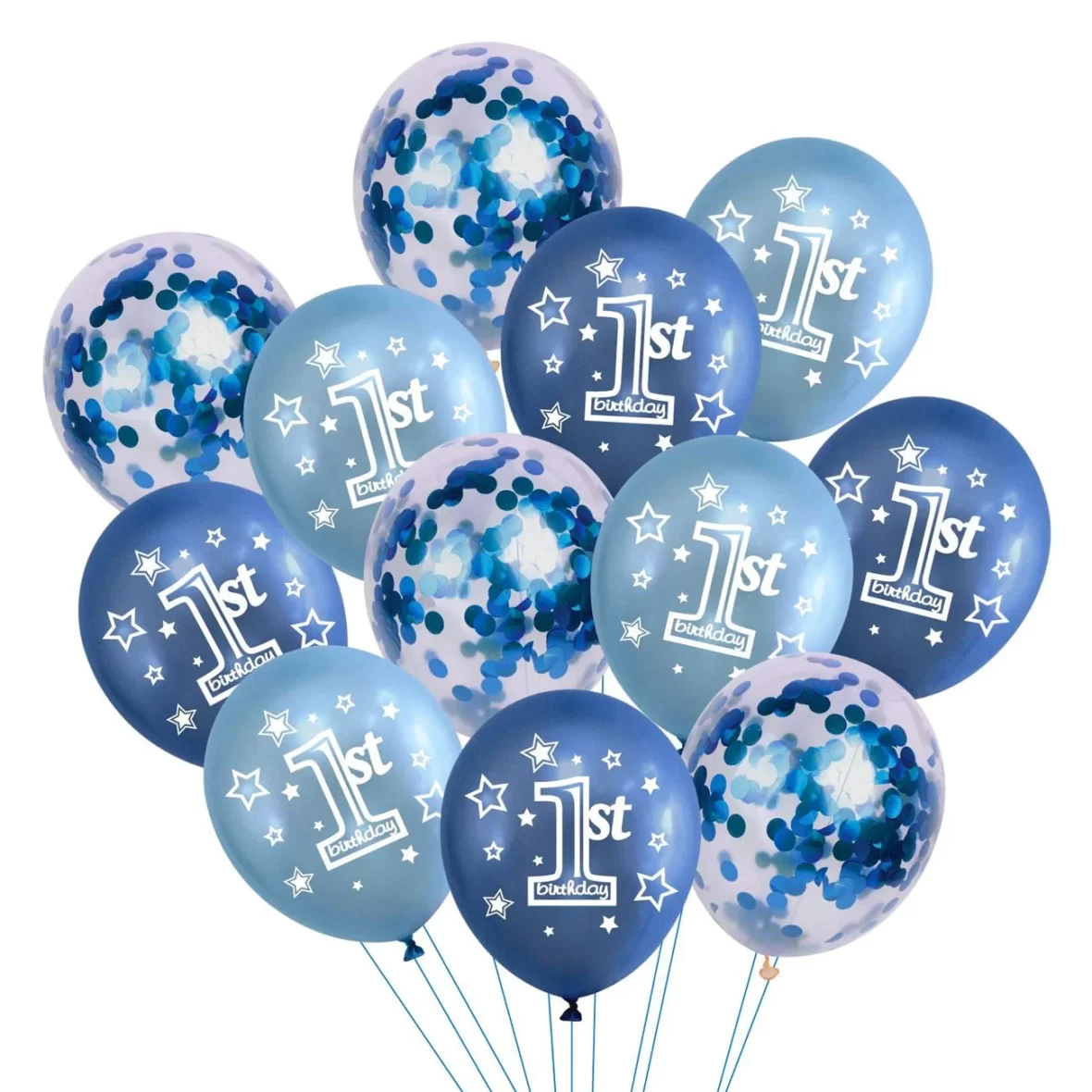 Set 12 baloane 1’st Birthday