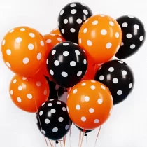 1673-set-10-baloane-latex-cu-buline-in-culori-negru-portocaliu-30-cm