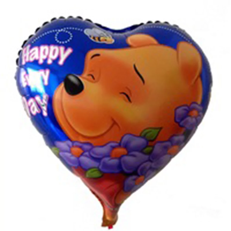 Balon Winnie in forma de inimioara, 45 cm