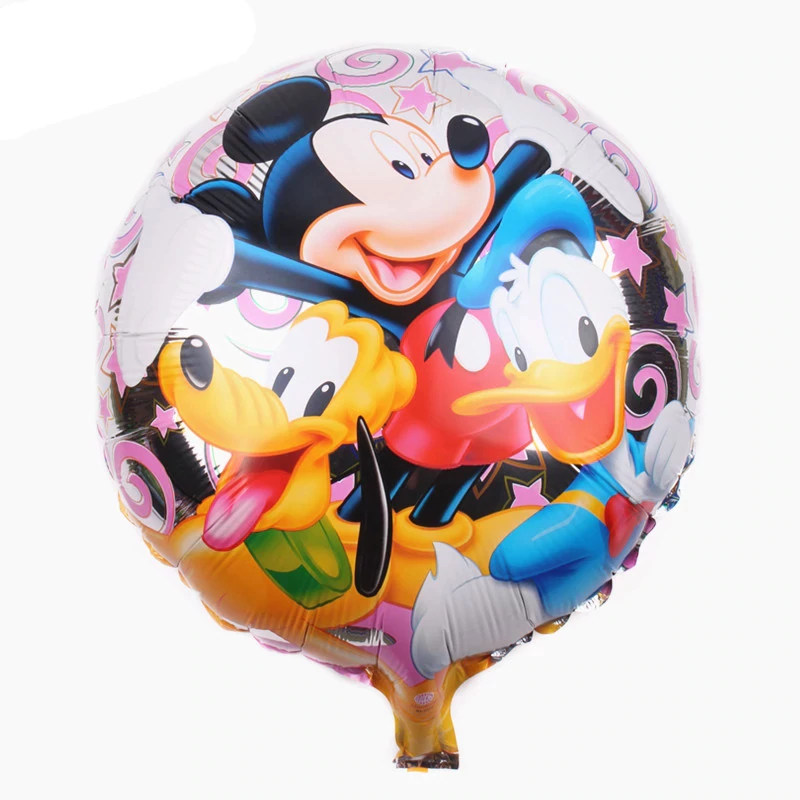 Balon cu personaje animate, rotund, 45 cm