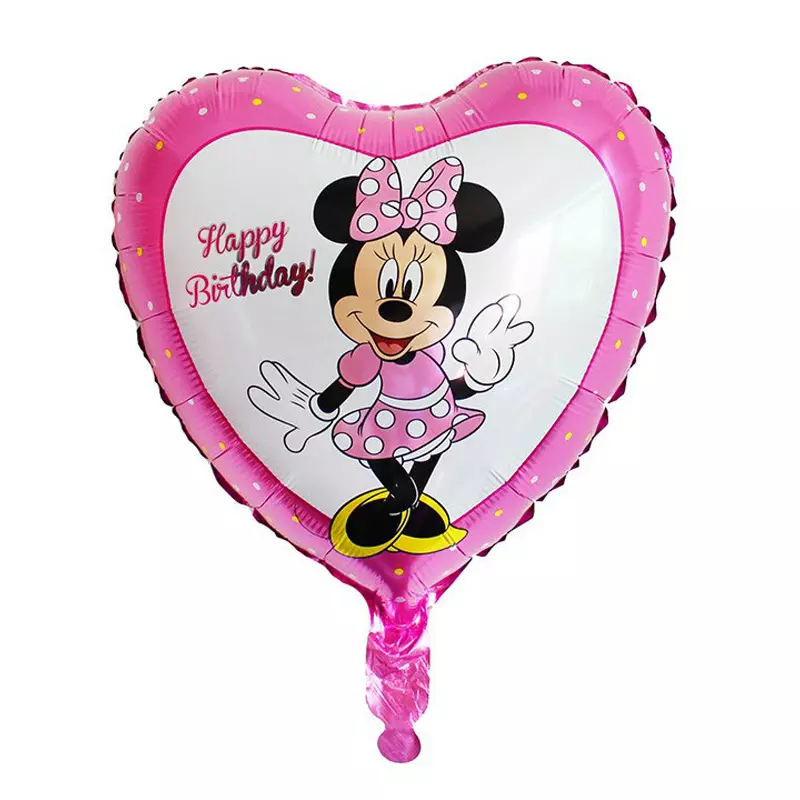 Balon Minnie in forma de inimioara, 45 cm