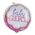 Balon Baby Girl, rotund, 45 cm