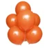 Set 10 baloane latex, Portocaliu Inchis, 25 cm, cod culoare #018