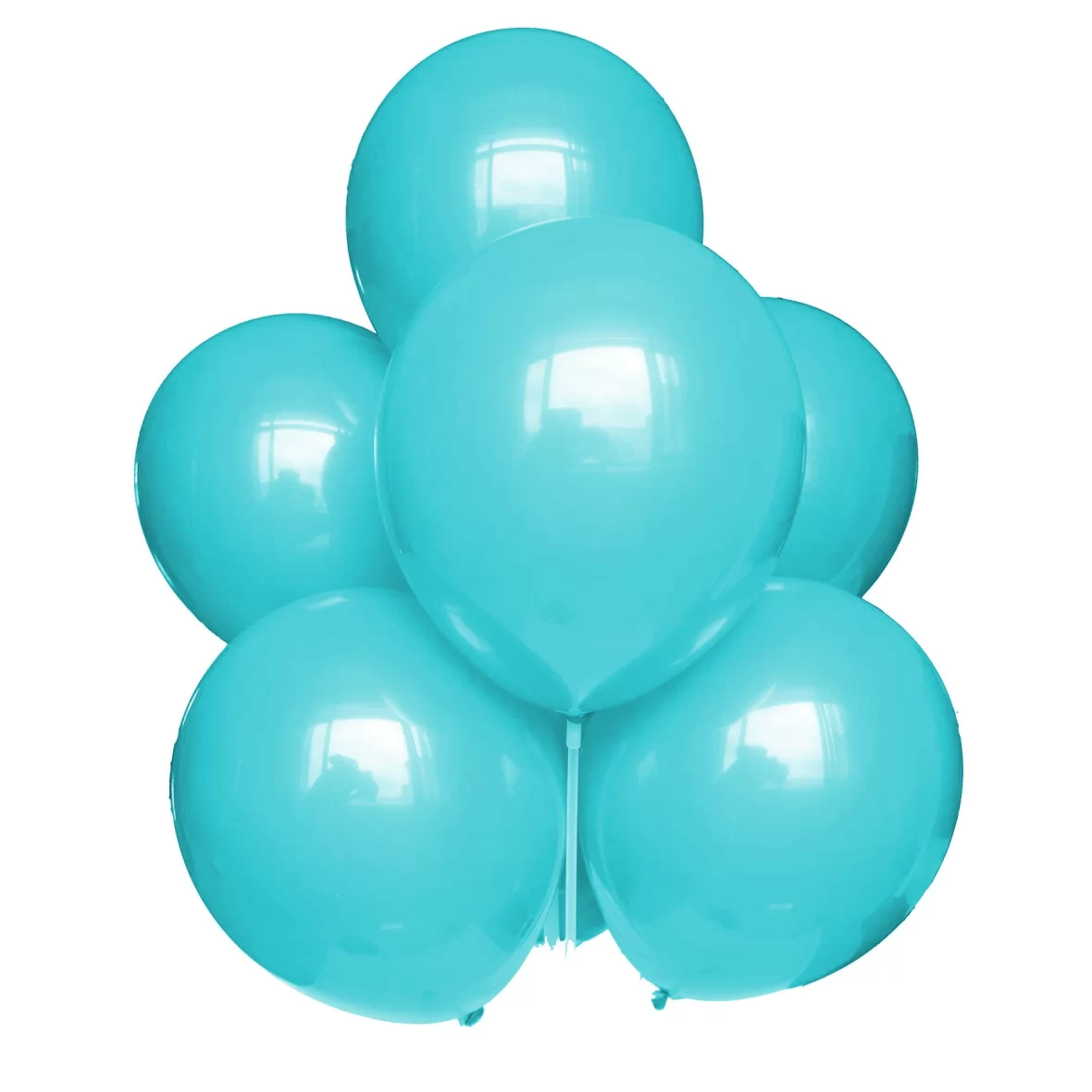 Set 10 baloane latex, Turcoaz Inchis, 25 cm, cod culoare #027