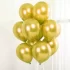 Set 10 baloane latex, Auriu, cromate, de 30 cm, cod culoare #106