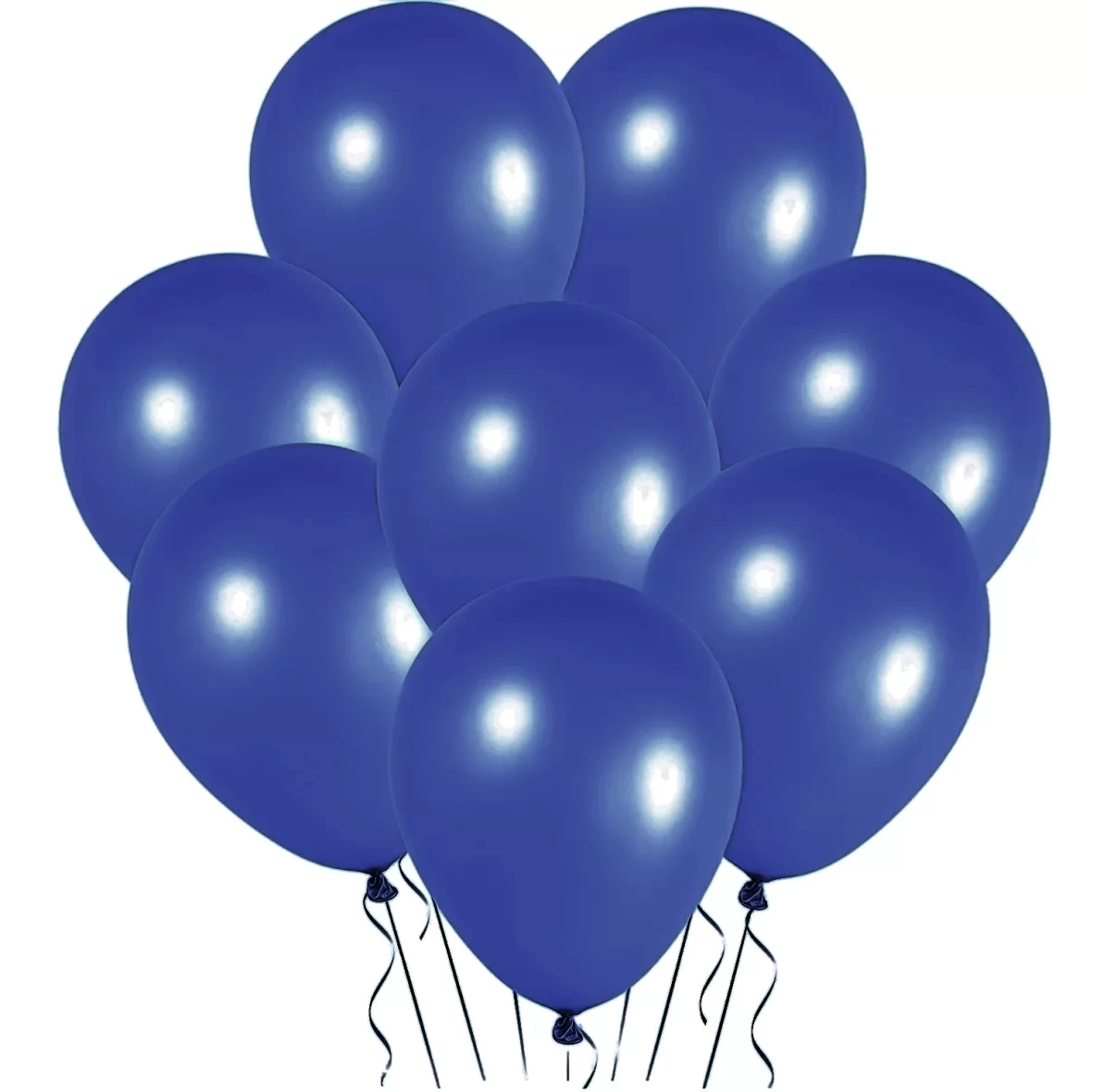 Set 10 baloane latex, Albastru Inchis, perlate, de 30 cm, cod culoare