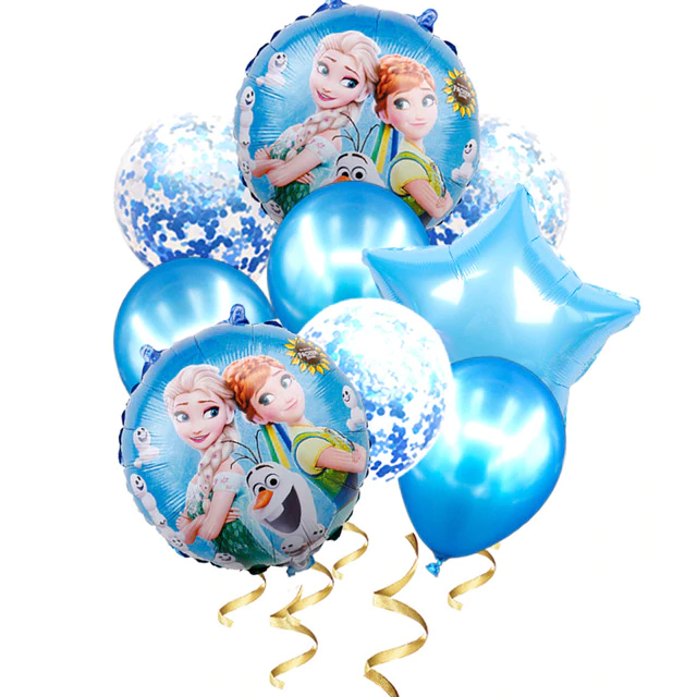 Set baloane Frozen / Elsa, 9 baloane