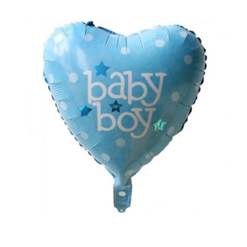 Balon in forma de inimioara, 45 cm, Baby Boy
