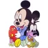 Sticker Mickey, 20x30 cm