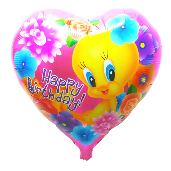 Balon cu Tweety in forma de inimioara, 45 cm