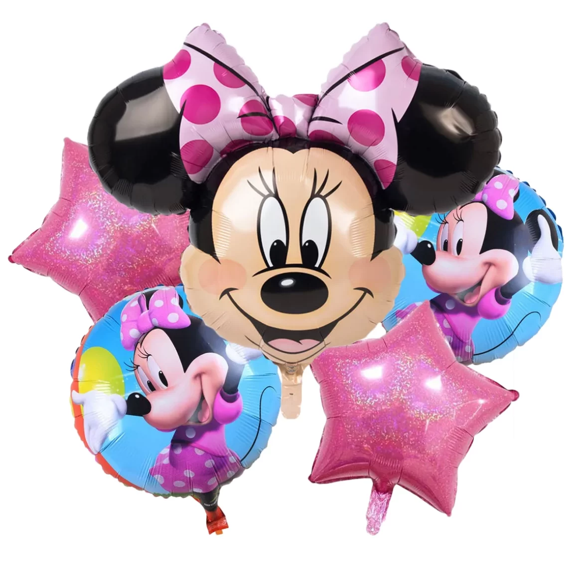 Set aranjament 5 baloane folie Minnie