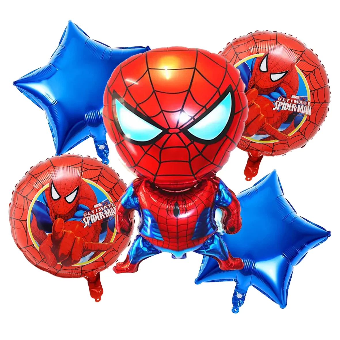 Set aranjament 5 baloane folie Spiderman