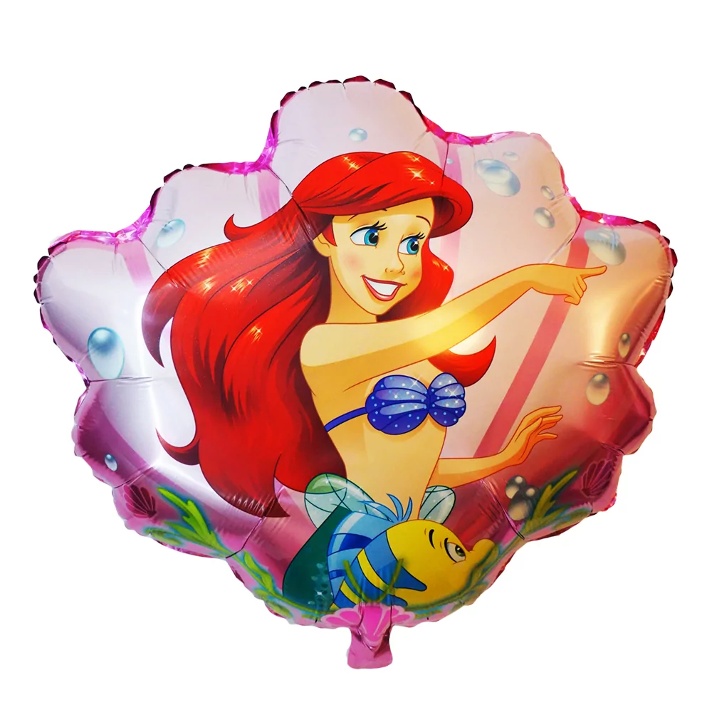 Balon personaje Mica Sirena, scoica, 54 x 45 cm