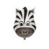 Balon figurina cap Zebra, 87 x 61 cm
