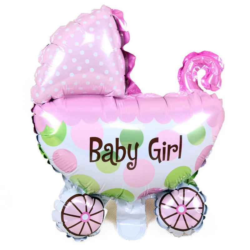 Balon carucior Baby Girl, 80 cm, roz