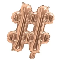 628-balon-simbol-diez-40-cm-rose-gold