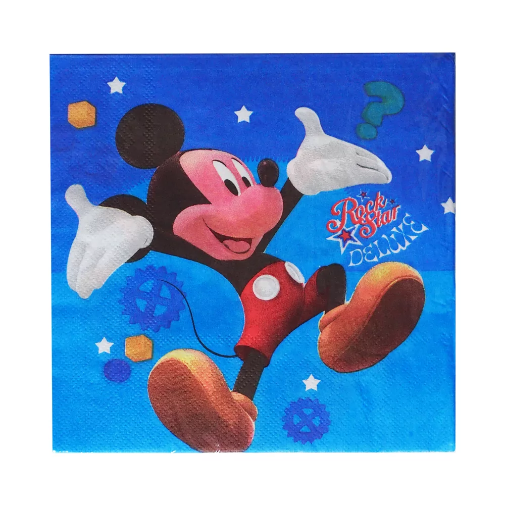 Set 20 servetele Mickey Mouse, 33 x 33 cm