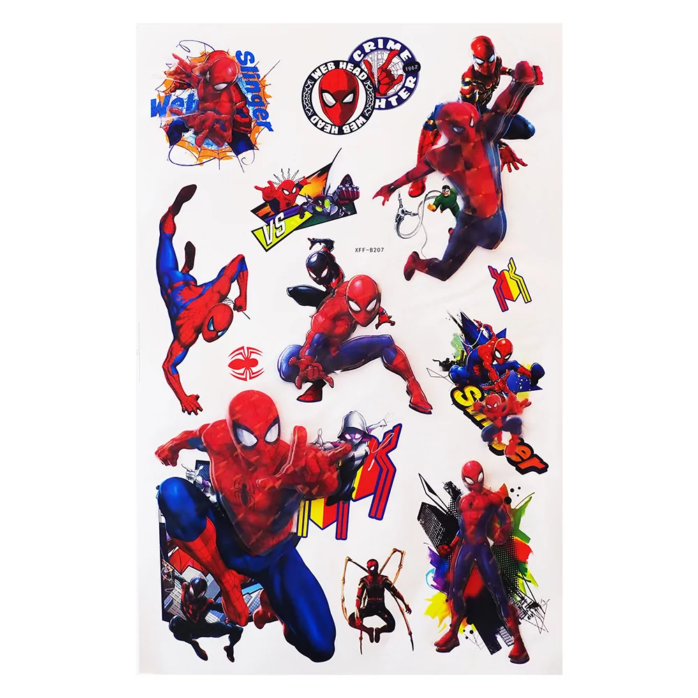 Set 10 ministickere 3D Spider Man (Omul Paianjen)