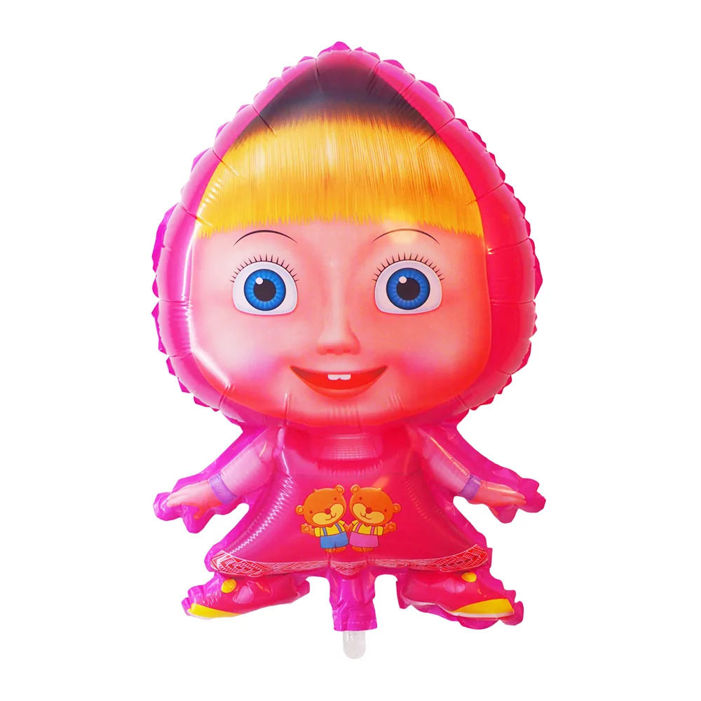 Balon figurina Masha, 63 cm, roz