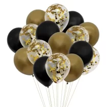 766-set-aranjament-16-baloane-latex-confetti-negru-auriu