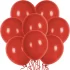 Set 10 baloane latex, Rosu Foc Viu, de 30 cm, cod culoare #039