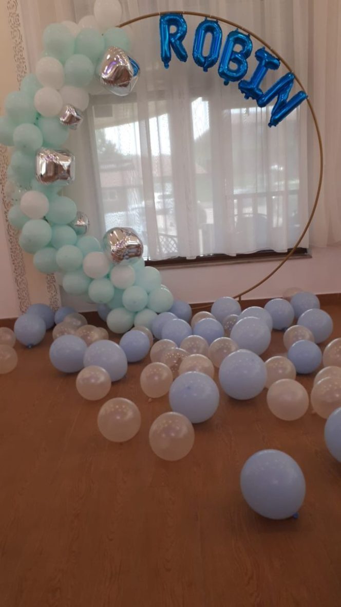 878-arcada-baloane-aniversare-petrecere-in-culori-albastru-macaron-alb-argintiu-cu-frunze-decorative.webp-1