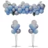 Set aranjament baloane, cu 2 suporturi si accesorii, albastru